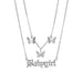 Wholesale personalized simple multi-layer Butterfly Necklace JDC-NE-YiD001 necklaces 宜达 XH0489-sliver Wholesale Jewelry JoyasDeChina Joyas De China