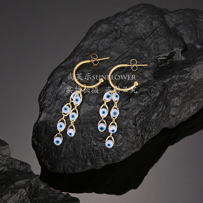 Wholesale personalized versatile 14K Gold Vintage Earrings JDC-ES-RXSFL011 Earrings 尚芙乐 Wholesale Jewelry JoyasDeChina Joyas De China