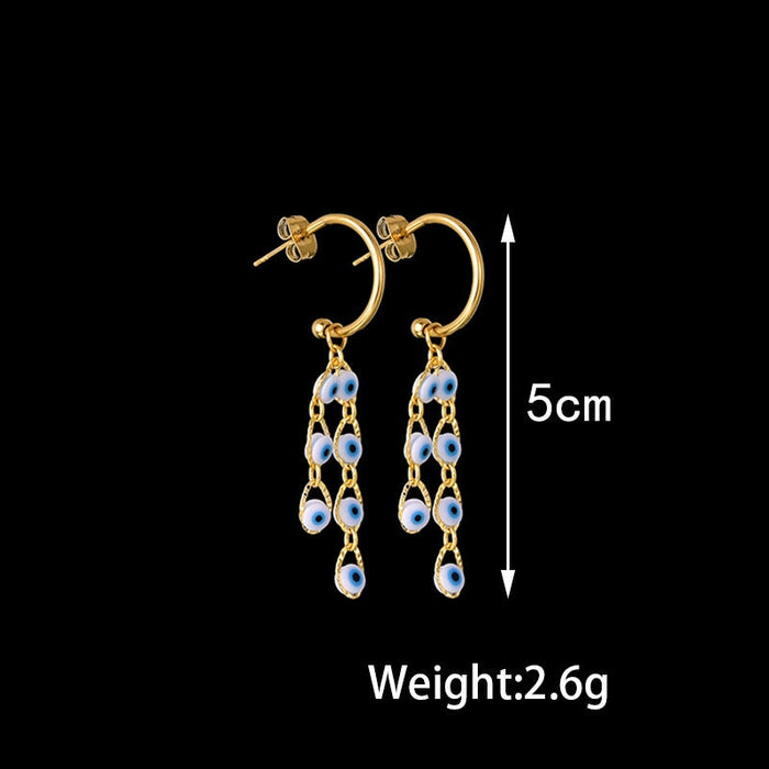 Wholesale personalized versatile 14K Gold Vintage Earrings JDC-ES-RXSFL011 Earrings 尚芙乐 SE402-bai Wholesale Jewelry JoyasDeChina Joyas De China