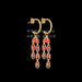 Wholesale personalized versatile 14K Gold Vintage Earrings JDC-ES-RXSFL011 Earrings 尚芙乐 SE402-hong Wholesale Jewelry JoyasDeChina Joyas De China