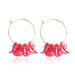 Wholesale petal flower tassel alloy earrings JDC-ES-ManY012 Earrings 满溢 5 Wholesale Jewelry JoyasDeChina Joyas De China