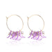Wholesale petal flower tassel alloy earrings JDC-ES-ManY012 Earrings 满溢 7 Wholesale Jewelry JoyasDeChina Joyas De China