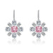 Wholesale petal long silver plated earrings JDC-ES-BZ003 Earrings 标志 Wholesale Jewelry JoyasDeChina Joyas De China