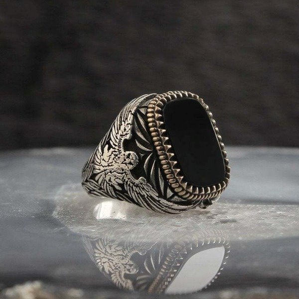 Wholesale Phnom Penh Black Eagle Alloy Rings JDC-RS-WN-075 Rings 薇妮 Wholesale Jewelry JoyasDeChina Joyas De China