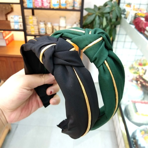 Bulk Jewelry Wholesale Phnom Penh Knotted Broad Edge Pure Color Fabric Headband JDC-HD-O115 Wholesale factory from China YIWU China