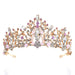 Wholesale pink diamond crystal handmade beaded crown hair band JDC-HD-ZuanG004 Headband 钻岗 3 Wholesale Jewelry JoyasDeChina Joyas De China