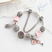 Wholesale Pink Heart Alloy Bracelet JDC-BT-XingL015 Bracelet 星銮 Wholesale Jewelry JoyasDeChina Joyas De China