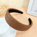 Wholesale pink leather hair band JDC-HD-O347 Headband 潮炫 Coffee color Wholesale Jewelry JoyasDeChina Joyas De China