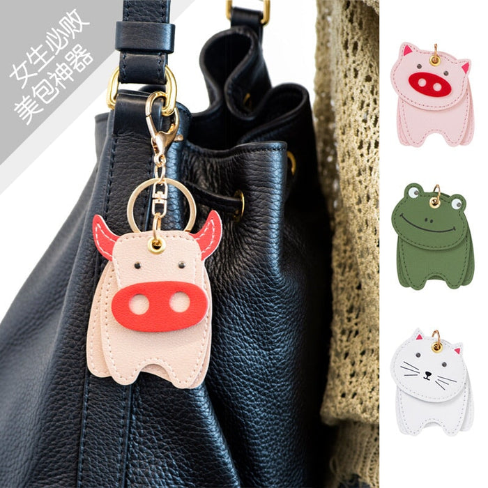 Wholesale Pink Leather Key Chain JDC-KC-Bam006 Keychains 捌门 Wholesale Jewelry JoyasDeChina Joyas De China