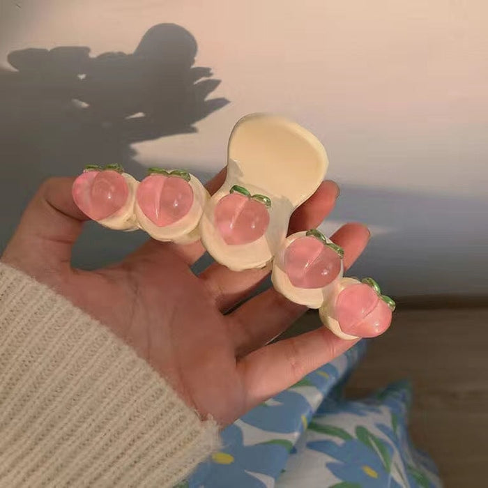 Wholesale pink peach grab clip JDC-HC-BL002 Hair Clips 冰澜 Wholesale Jewelry JoyasDeChina Joyas De China