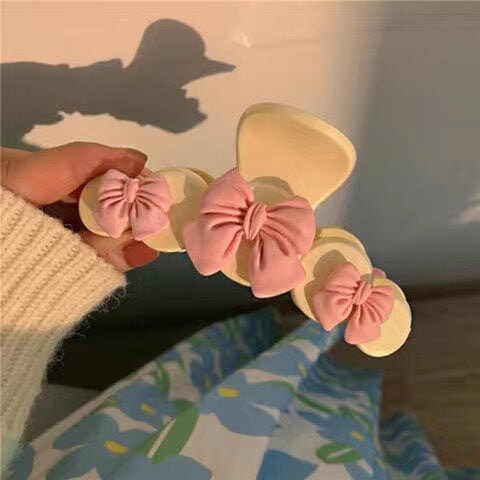 Wholesale pink peach grab clip JDC-HC-BL002 Hair Clips 冰澜 Wholesale Jewelry JoyasDeChina Joyas De China