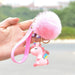 Wholesale Pink Plush Cartoon keychain JDC-KC-FeiRun040 Keychains 飞润 1 Wholesale Jewelry JoyasDeChina Joyas De China