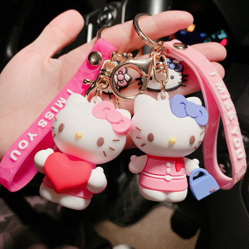 Wholesale Pink Silicone Cartoon keychain JDC-KC-FeiRun041 Keychains 飞润 Wholesale Jewelry JoyasDeChina Joyas De China