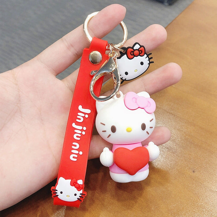 Wholesale Pink Silicone Cartoon keychain JDC-KC-FeiRun041 Keychains 飞润 three Wholesale Jewelry JoyasDeChina Joyas De China