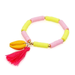 Bulk Jewelry Wholesale pink soft pottery natural shell tassel bracelet JDC-gbh373 Wholesale factory from China YIWU China