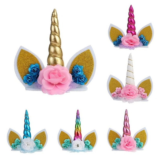 Bulk Jewelry Wholesale pink unicorn birthday cake ornaments JDC-HD-m003 Wholesale factory from China YIWU China
