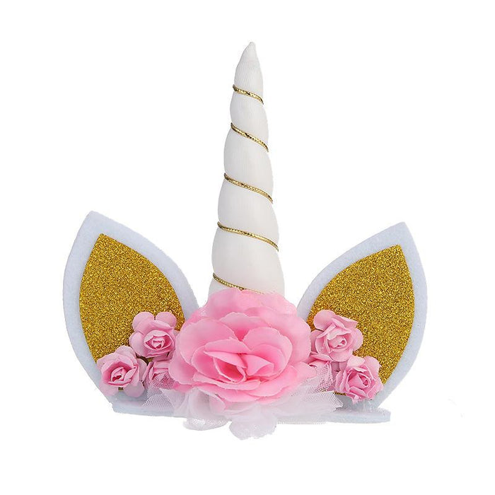 Bulk Jewelry Wholesale pink unicorn birthday cake ornaments JDC-HD-m003 Wholesale factory from China YIWU China