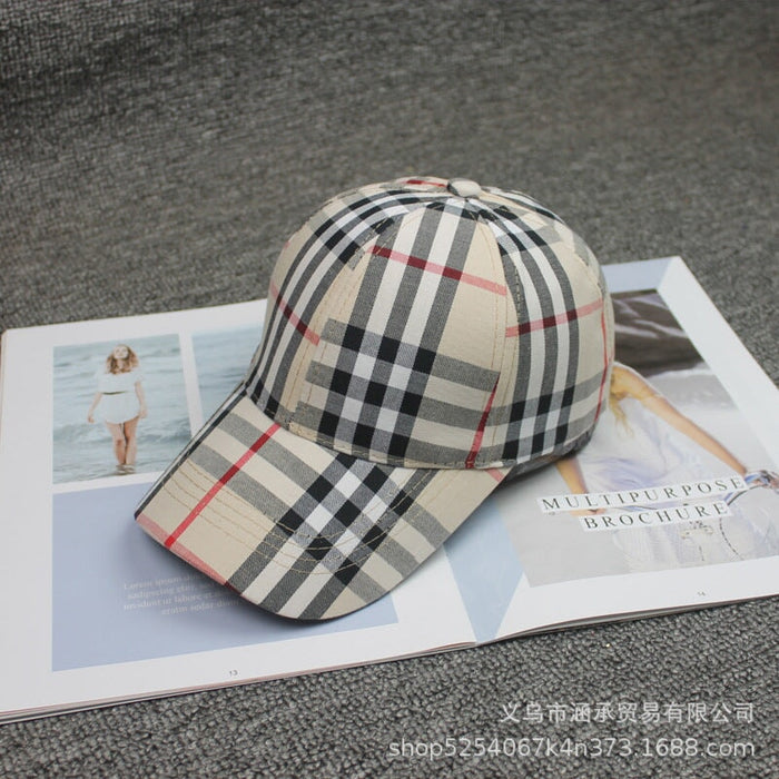 Wholesale Plaid Cotton Baseball Hat JDC-FH-Hanc010 Fashionhat 涵承 Wholesale Jewelry JoyasDeChina Joyas De China