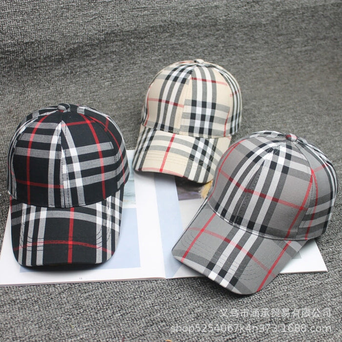 Wholesale Plaid Cotton Baseball Hat JDC-FH-Hanc010 Fashionhat 涵承 Wholesale Jewelry JoyasDeChina Joyas De China