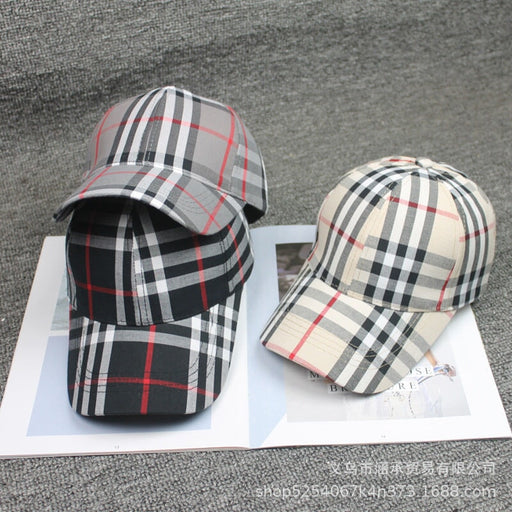 Wholesale Plaid Cotton Baseball Hat JDC-FH-Hanc010 Fashionhat 涵承 Wholesale Jewelry JoyasDeChina Joyas De China