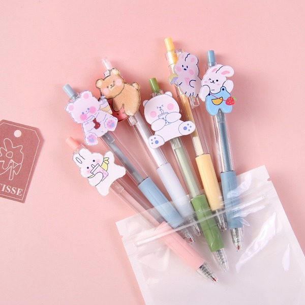 Bulk Jewelry Wholesale plastic 6 bags of Japanese girl heart ballpoint pen JDC-BP-GS010 Wholesale factory from China YIWU China