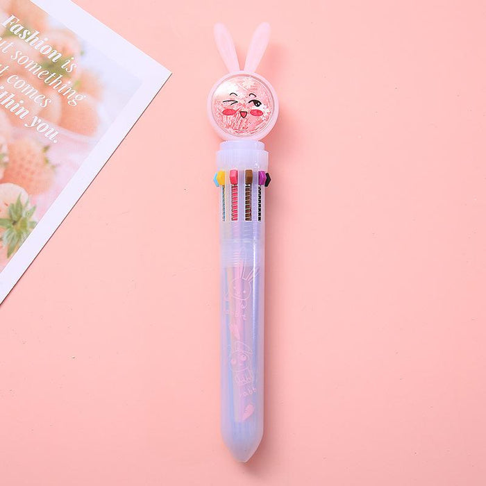 Bulk Jewelry Wholesale plastic cartoon rabbit ears girl heart ballpoint pen JDC-BP-GS017 Wholesale factory from China YIWU China