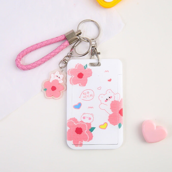Wholesale Plastic PU Bus Card Holder Keychain JDC-KC-Gangs002 Keychains 港升 Wholesale Jewelry JoyasDeChina Joyas De China