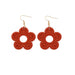 Wholesale Plastic Resin Flower Earrings JDC-ES-NZ096 Earrings 奈珠 Wholesale Jewelry JoyasDeChina Joyas De China