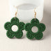 Wholesale Plastic Resin Flower Earrings JDC-ES-NZ096 Earrings 奈珠 EZ4089lvse Wholesale Jewelry JoyasDeChina Joyas De China