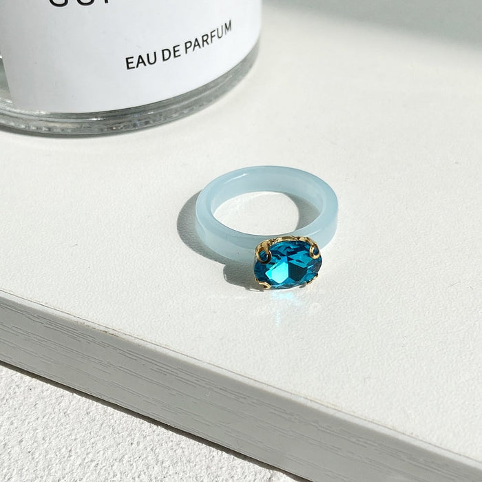 Wholesale Plastic Resin Rhinestone Rings JDC-RS-F103 Rings 韩之尚 Wholesale Jewelry JoyasDeChina Joyas De China
