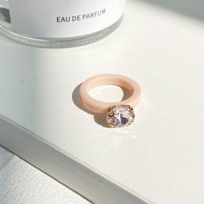 Wholesale Plastic Resin Rhinestone Rings JDC-RS-F103 Rings 韩之尚 Wholesale Jewelry JoyasDeChina Joyas De China
