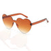 Wholesale Plastic Rimless Heart Shaped One Piece Sunglasses Kids Glasses JDC-SG-XingY002 Sunglasses 兴业 Wholesale Jewelry JoyasDeChina Joyas De China