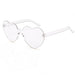 Wholesale Plastic Rimless Heart Shaped One Piece Sunglasses Kids Glasses JDC-SG-XingY002 Sunglasses 兴业 transparent Wholesale Jewelry JoyasDeChina Joyas De China