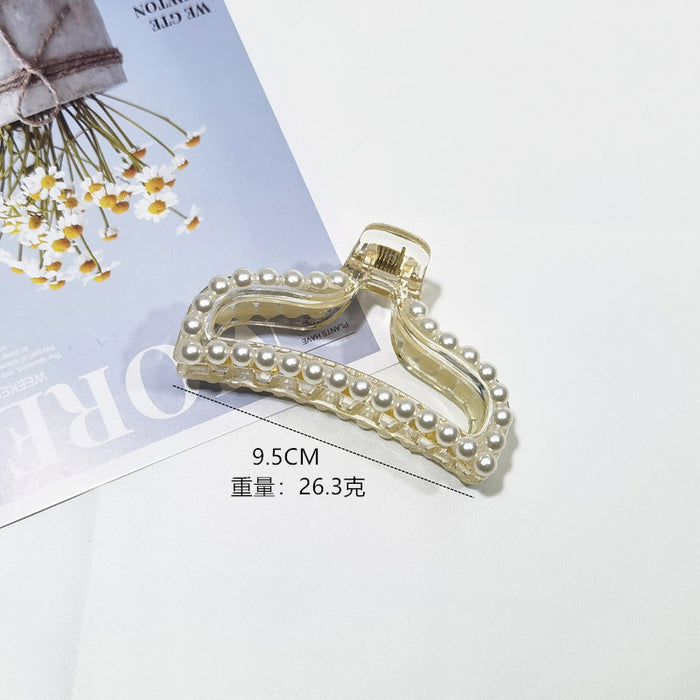 Wholesale Plastic Shark Clips JDC-HC-YaoX005 Hair Clips 姚萱 A small transparent word. Wholesale Jewelry JoyasDeChina Joyas De China