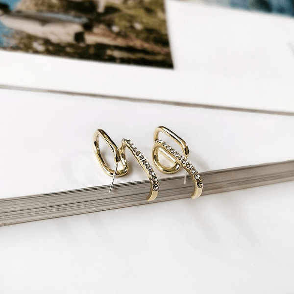 Wholesale plated alloy earrings JDC-ES-Linh009 Earrings 麟凰 Wholesale Jewelry JoyasDeChina Joyas De China