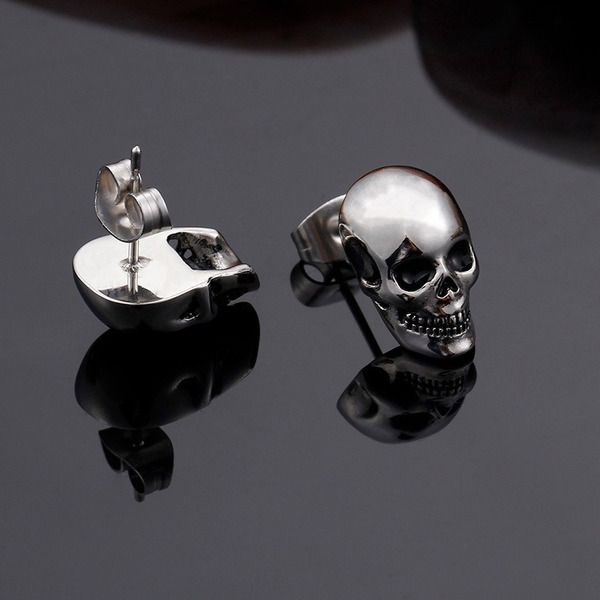 Wholesale Plated Alloy Skull Rock Punk Earrings JDC-ES-WenT020 Earrings 润涛 Wholesale Jewelry JoyasDeChina Joyas De China