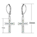 Wholesale Plating Alloy Cross Opal Earrings JDC-ES-WenT007 Earrings 润涛 Wholesale Jewelry JoyasDeChina Joyas De China