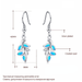 Wholesale Plating Alloy Opal Silver Plated Earrings JDC-ES-WenT006 Earrings 润涛 Wholesale Jewelry JoyasDeChina Joyas De China