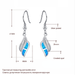 Wholesale Plating Alloy Opal Silver Plated Earrings JDC-ES-WenT017 Earrings 润涛 Wholesale Jewelry JoyasDeChina Joyas De China