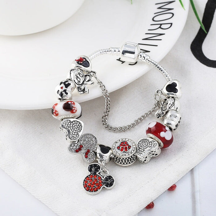 Wholesale Plating Alloy Silver Plated Beaded DIY Bracelet (F) JDC-BT-XingL057 Bracelet 星銮 Wholesale Jewelry JoyasDeChina Joyas De China