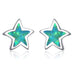 Wholesale Plating Alloy Star Opal Earrings JDC-ES-WenT008 Earrings 润涛 green Wholesale Jewelry JoyasDeChina Joyas De China