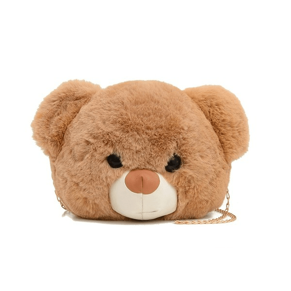 Wholesale Plush Bear Head Shoulder Bag JDC-SD-MF035 Shoulder Bags 满丰 Wholesale Jewelry JoyasDeChina Joyas De China