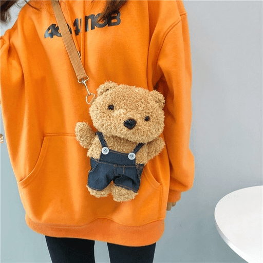 Wholesale plush bear shoulder bag JDC-SD-MF036 Shoulder Bags 满丰 Wholesale Jewelry JoyasDeChina Joyas De China