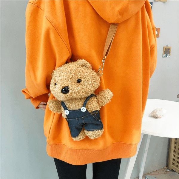 Wholesale plush bear shoulder bag JDC-SD-MF036 Shoulder Bags 满丰 Wholesale Jewelry JoyasDeChina Joyas De China