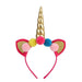 Bulk Jewelry Wholesale plush colorful children unicorn headband JDC-HD-m009 Wholesale factory from China YIWU China