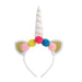 Bulk Jewelry Wholesale plush colorful children unicorn headband JDC-HD-m009 Wholesale factory from China YIWU China