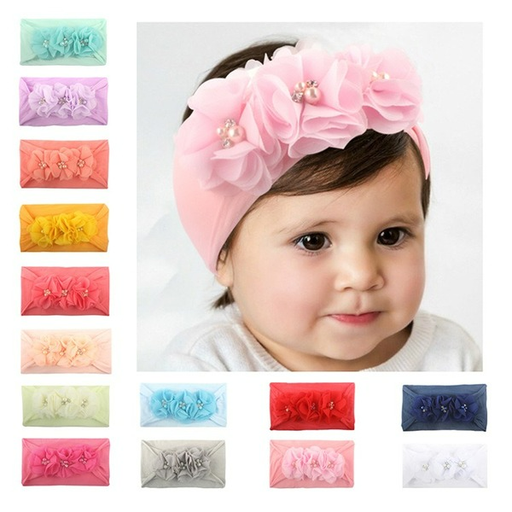 Wholesale plush four-bead flower headband JDC-HD-ML026 Headband 猫力 Wholesale Jewelry JoyasDeChina Joyas De China