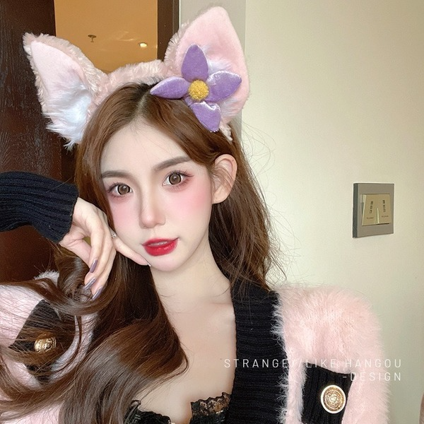 Wholesale Plush Fox Ear Headband (F)JDC-HD-GSXP002 Headband 宏鑫 Wholesale Jewelry JoyasDeChina Joyas De China