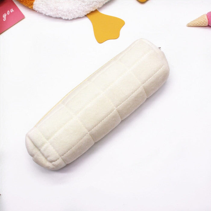Wholesale Plush Large Capacity Storage Stationery Box Pencil Bags JDC-PB-Donglej006 Pencil Bags 东津 white Wholesale Jewelry JoyasDeChina Joyas De China