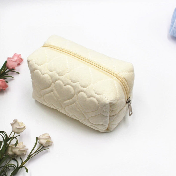 Wholesale Plush Large Capacity Storage Stationery Pencil Bags JDC-PB-Donglej004 Pencil Bags 东津 white Wholesale Jewelry JoyasDeChina Joyas De China